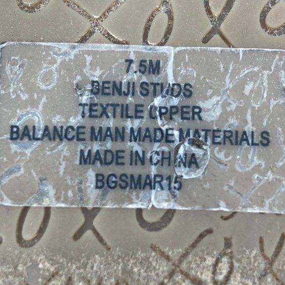 XOXO Benji Studs Cross Strap Metallic Cork Wedge Slide-on Sandals - Picture 9 of 11